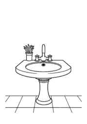 Bathroom Coloring Book 51FF3DF9 (12 Coloring Pages)