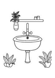 Bathroom Coloring Book A7F8668C (12 Coloring Pages)