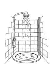 Bathroom Coloring Book B505A6DB (12 Coloring Pages)