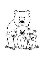 Bears Coloring Book 76D34705 (12 Coloring Pages)