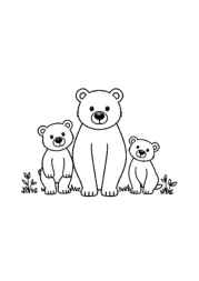 Bears Coloring Book D826DBEE (12 Coloring Pages)