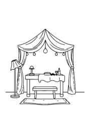 Bedroom Coloring Book A71E4EA5 (12 Coloring Pages)