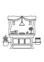 Bedroom Coloring Book CAAB42B7 (12 Coloring Pages)