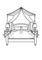 Bedroom Coloring Book D93B0E51 (12 Coloring Pages)