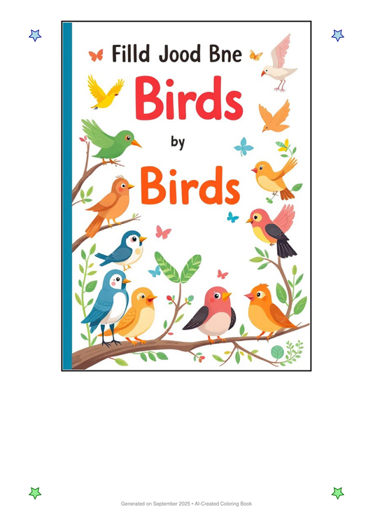Birds Coloring Book 19E3A451 (12 Coloring Pages)