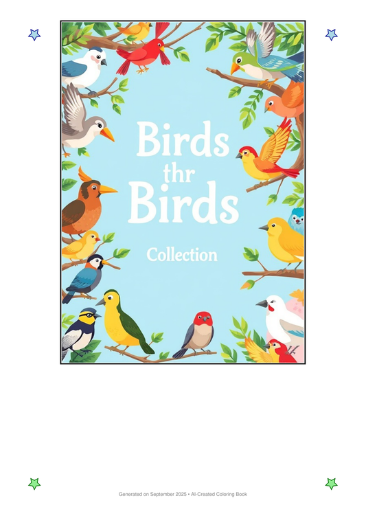 Birds Coloring Book 7DCDBC64 (12 Coloring Pages)