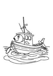 Boats Coloring Book C7515E1C (12 Coloring Pages)