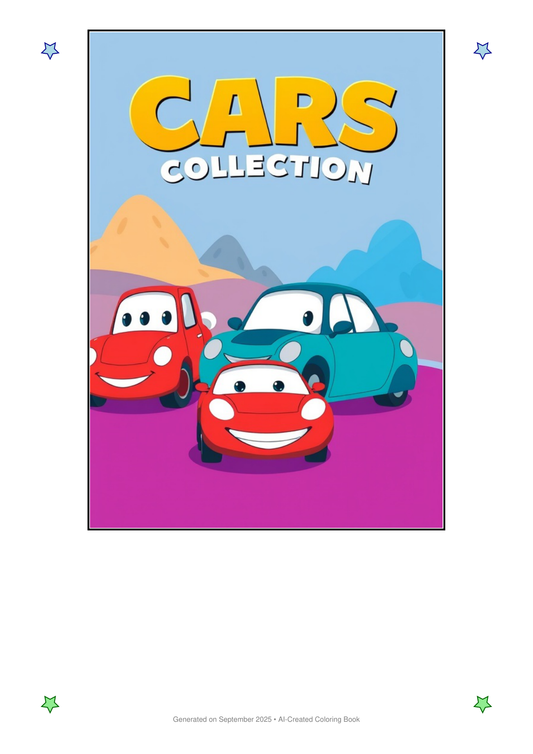 Cars Coloring Book 177F0209 (12 Coloring Pages)