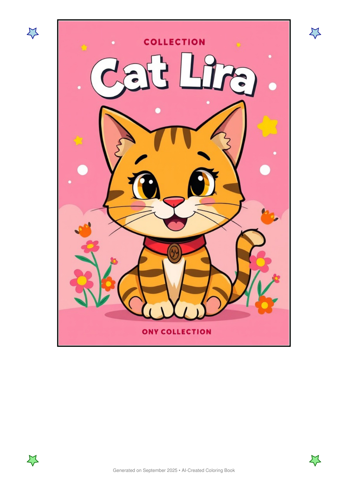 Cat Lira Coloring Book 15837E6C (12 Coloring Pages)