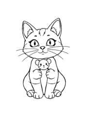 Cat Lira Coloring Book 15837E6C (12 Coloring Pages)