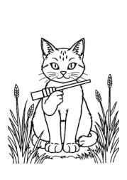 Cat Lira Coloring Book 15837E6C (12 Coloring Pages)