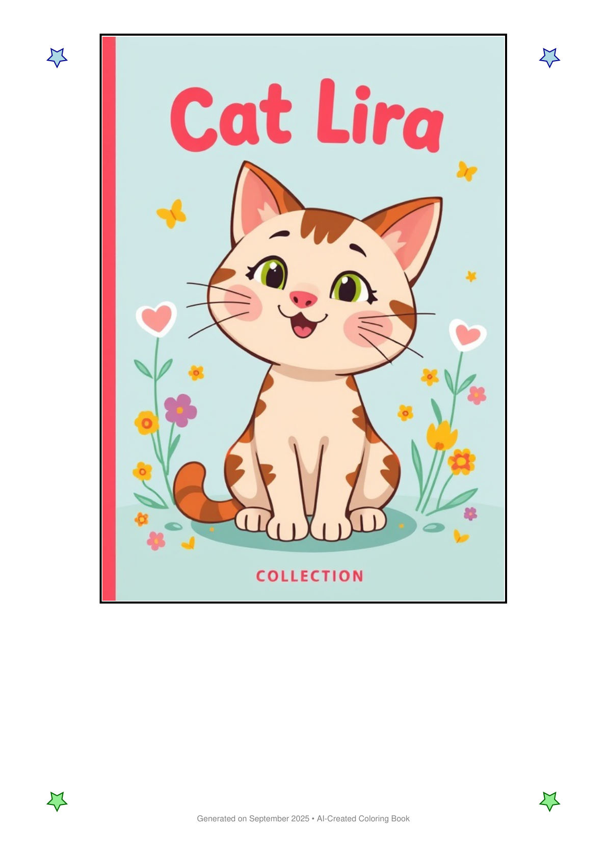 Cat Lira Coloring Book AAE249A7 (12 Coloring Pages)