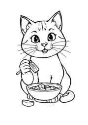 Cat Tina Coloring Book C58C27E4 (12 Coloring Pages)