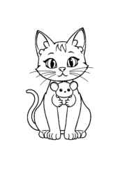 Cat Tina Coloring Book C58C27E4 (12 Coloring Pages)