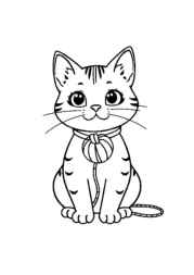 Cat Tina Coloring Book D39DFB0A (12 Coloring Pages)
