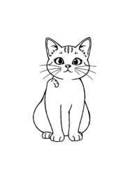 Cat Tina Coloring Book D39DFB0A (12 Coloring Pages)