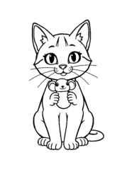 Cat Tina Coloring Book D39DFB0A (12 Coloring Pages)
