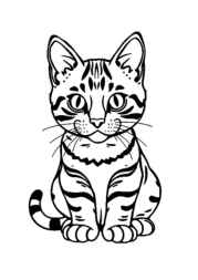 Cats Coloring Book 73E52C89 (12 Coloring Pages)