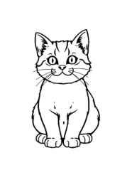 Cats Coloring Book 73E52C89 (12 Coloring Pages)