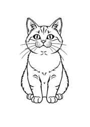 Cats Coloring Book 803AB216 (12 Coloring Pages)