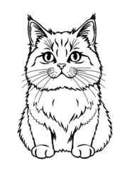 Cats Coloring Book 9A98092E (12 Coloring Pages)