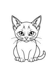 Cats Coloring Book BA46E74C (12 Coloring Pages)