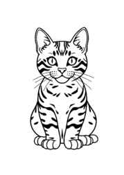 Cats Coloring Book BA46E74C (12 Coloring Pages)