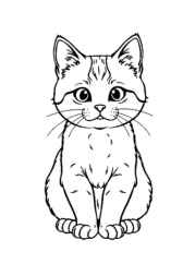 Cats Coloring Book BA46E74C (12 Coloring Pages)