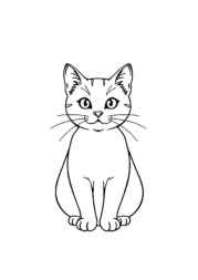 Cats Coloring Book F9B03D55 (12 Coloring Pages)