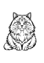 Cats Coloring Book F9B03D55 (12 Coloring Pages)