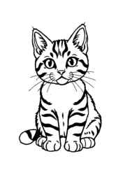 Cats Coloring Book F9B03D55 (12 Coloring Pages)