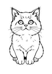 Cats Coloring Book F9B03D55 (12 Coloring Pages)