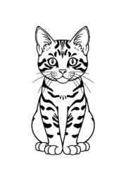 Cats Coloring Book F9B03D55 (12 Coloring Pages)