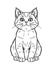 Cats Coloring Book F9B03D55 (12 Coloring Pages)