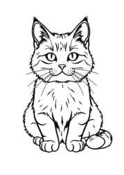Cats Coloring Book F9B03D55 (12 Coloring Pages)