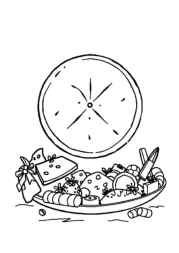 Cheese Coloring Book 72FEB022 (12 Coloring Pages)