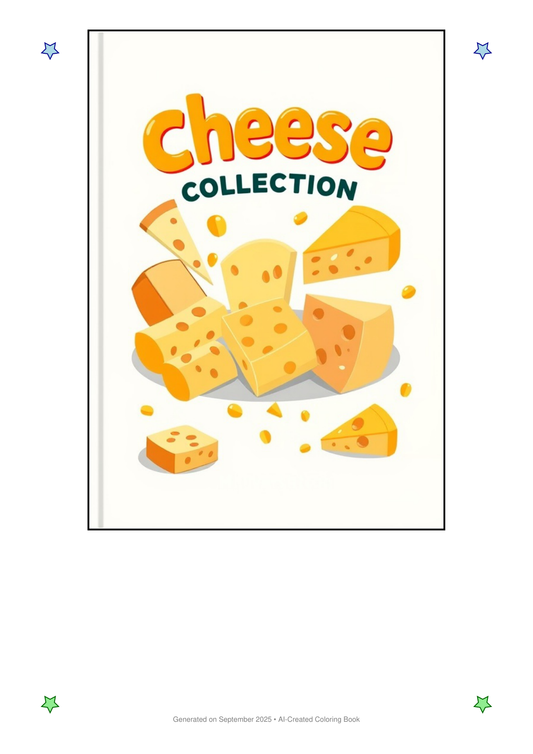 Cheese Coloring Book 99A8DA73 (12 Coloring Pages)