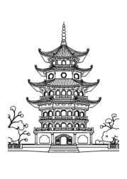 Chinese Culture Coloring Book FFEEFE7C (12 Coloring Pages)