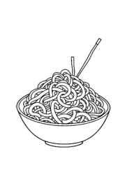 Chinese Food Coloring Book 26E90AA6 (12 Coloring Pages)