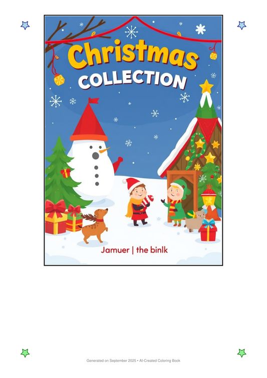 Christmas Coloring Book D3C15A63 (12 Coloring Pages)
