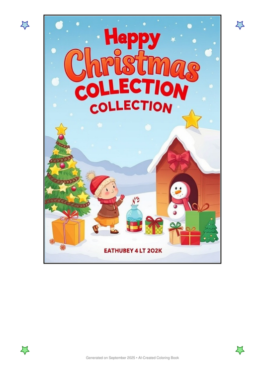 Christmas Coloring Book FAF3783A (12 Coloring Pages)