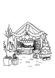 Christmas Traditions Coloring Book 154A9236 (12 Coloring Pages)
