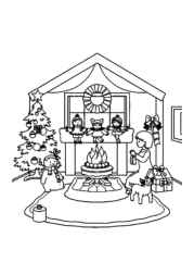 Christmas Traditions Coloring Book 154A9236 (12 Coloring Pages)