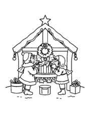 Christmas Traditions Coloring Book 154A9236 (12 Coloring Pages)