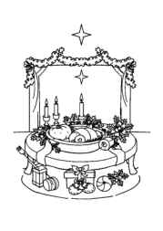 Christmas Traditions Coloring Book 154A9236 (12 Coloring Pages)