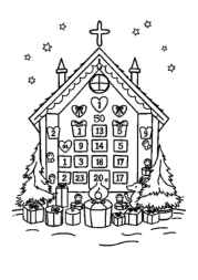 Christmas Traditions Coloring Book 154A9236 (12 Coloring Pages)