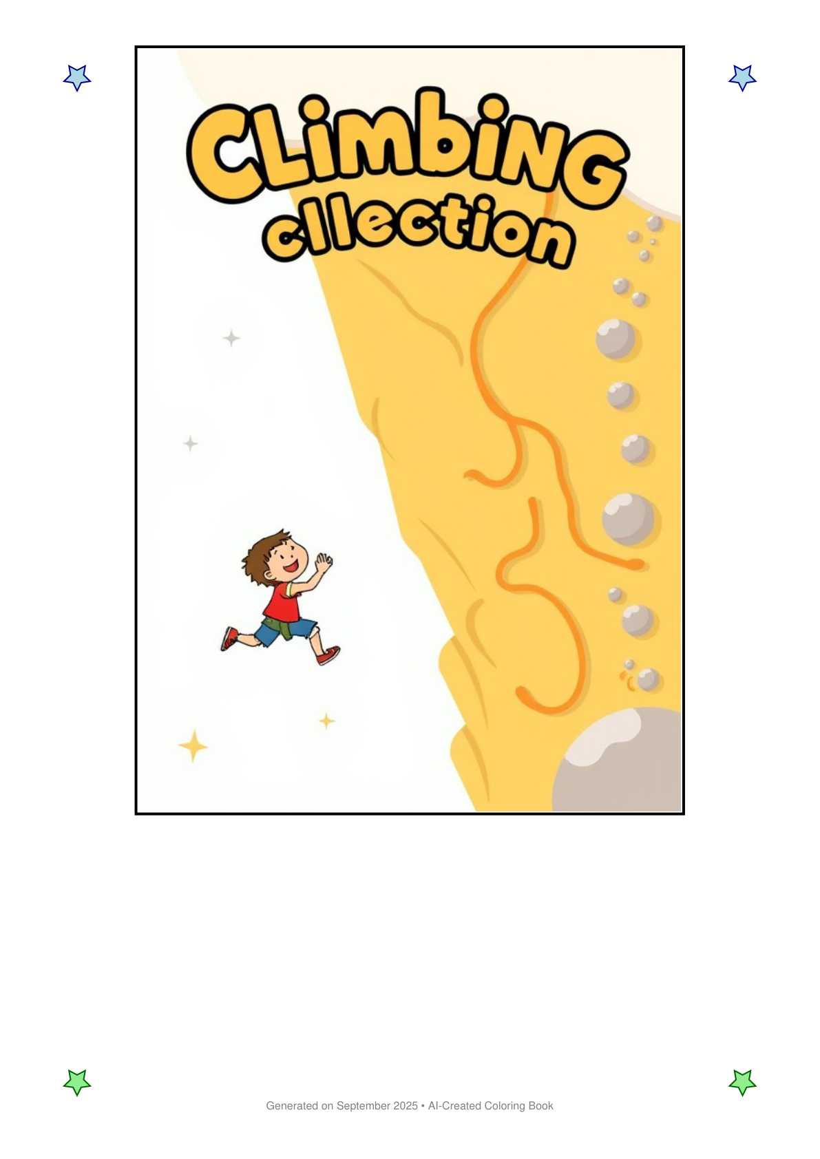 Climbing Coloring Book 140949E8 (12 Coloring Pages)