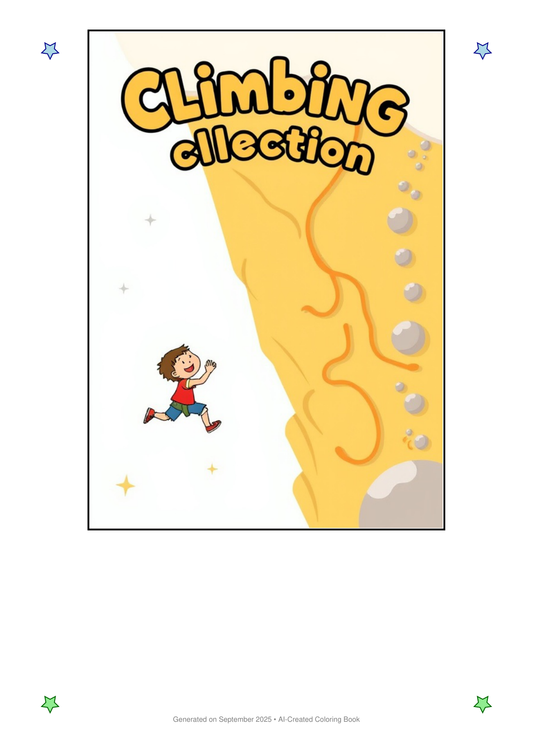 Climbing Coloring Book 140949E8 (12 Coloring Pages)