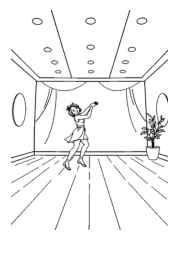 Dancing Coloring Book 76FDD013 (12 Coloring Pages)