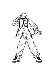 Dancing Coloring Book 76FDD013 (12 Coloring Pages)